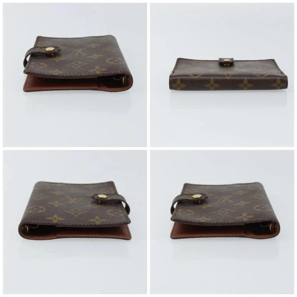 LOUIS VUITTON Monogram Agenda PM Day Planner Cover R20005 LV Auth bs31606